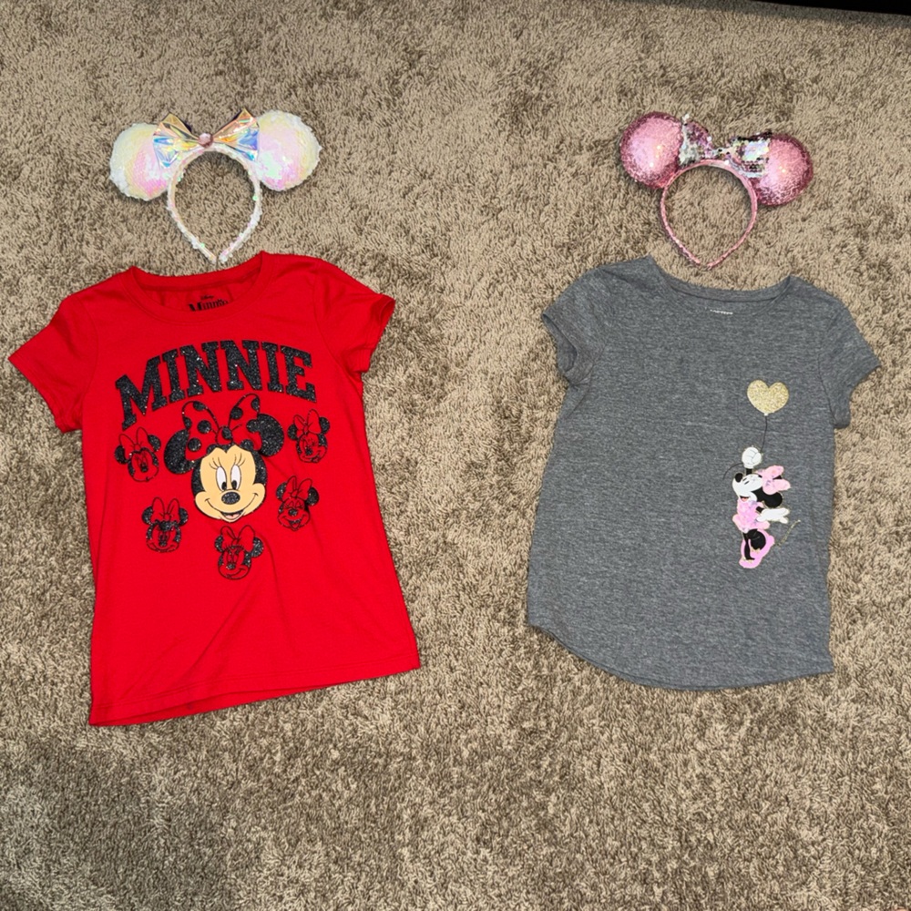 Disney Minnie Mouse Ears & Tee Bundle